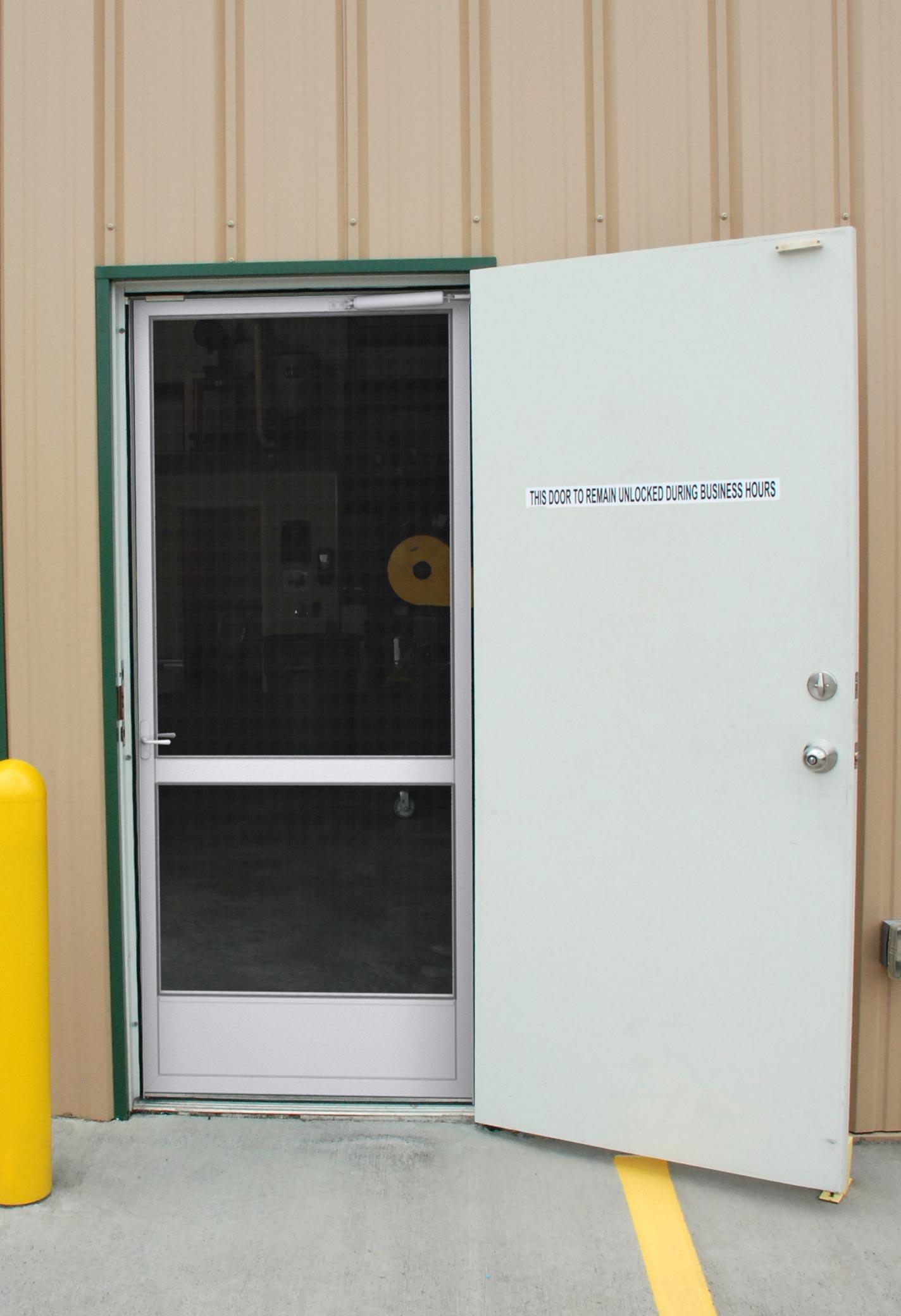 Commercial applications for screen door