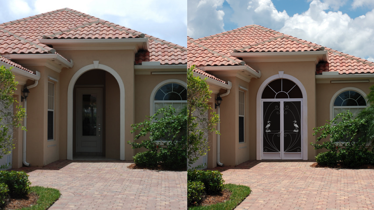 Before and After Front Entry Enclosures